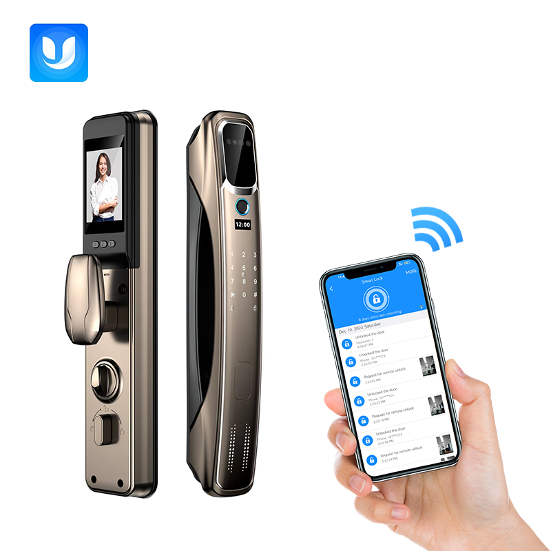 USmart Go App WIFI 3D Face Recognition Fingerprint Biometric Unlock visual interface Automatic Intelligent lock