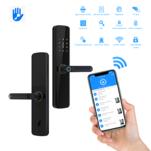 Smart Digital Password Fingerprint Smart Door Lock High Security TT APP USB Charging Port intelligent lock