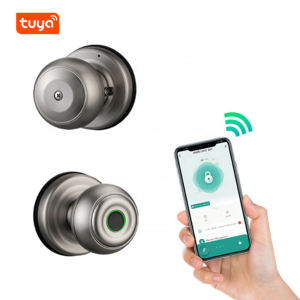 Tuya Smart Home fingerprint door lock waterproof outdoor indoor gate lock Sliver Biometric fingerprint identification smart lock