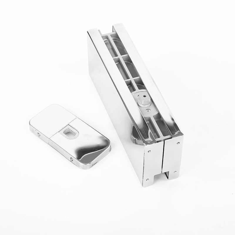 HPF-100 Stainless Steel Cover Plate Hydraulic Patch Floor Hinge with Non-Digging Glass Door Hydraulic Door Closer