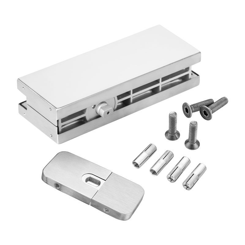 HPF-100 Stainless Steel Cover Plate Hydraulic Patch Floor Hinge with Non-Digging Glass Door Hydraulic Door Closer