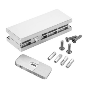 HPF-100 Stainless Steel Cover Plate Hydraulic Patch Floor Hinge with Non-Digging Glass Door Hydraulic Door Closer