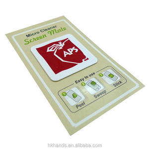 High quality value microfiber cleaning cloth phone, custom logo laptop microfiber sticky screen cleaner