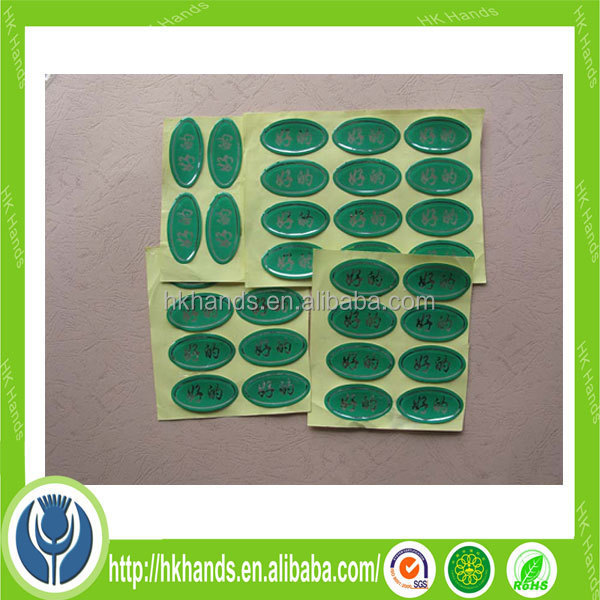 2024 Custom Popular Dome 3D Label Printing Resin Epoxy Sticker Waterproof Adhesive Wall Sticker Custom Logo Any Shape Stickers