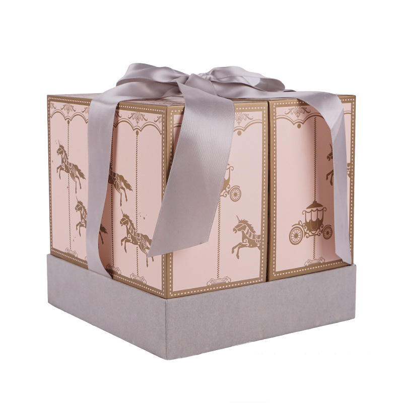 Pink Luxury Custom Cardboard Perfume Packaging Sweet Girls' Gift Paper Box