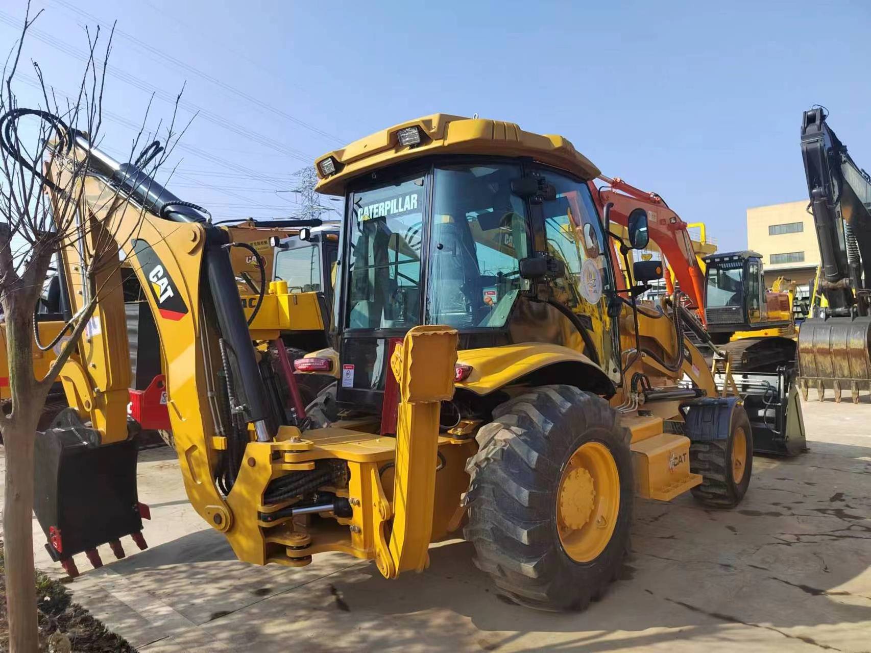 Cheap Used cat 420 420F2 backhoe loader CATERPILLAR used backhoes cat 420F Tractor backhoe loader