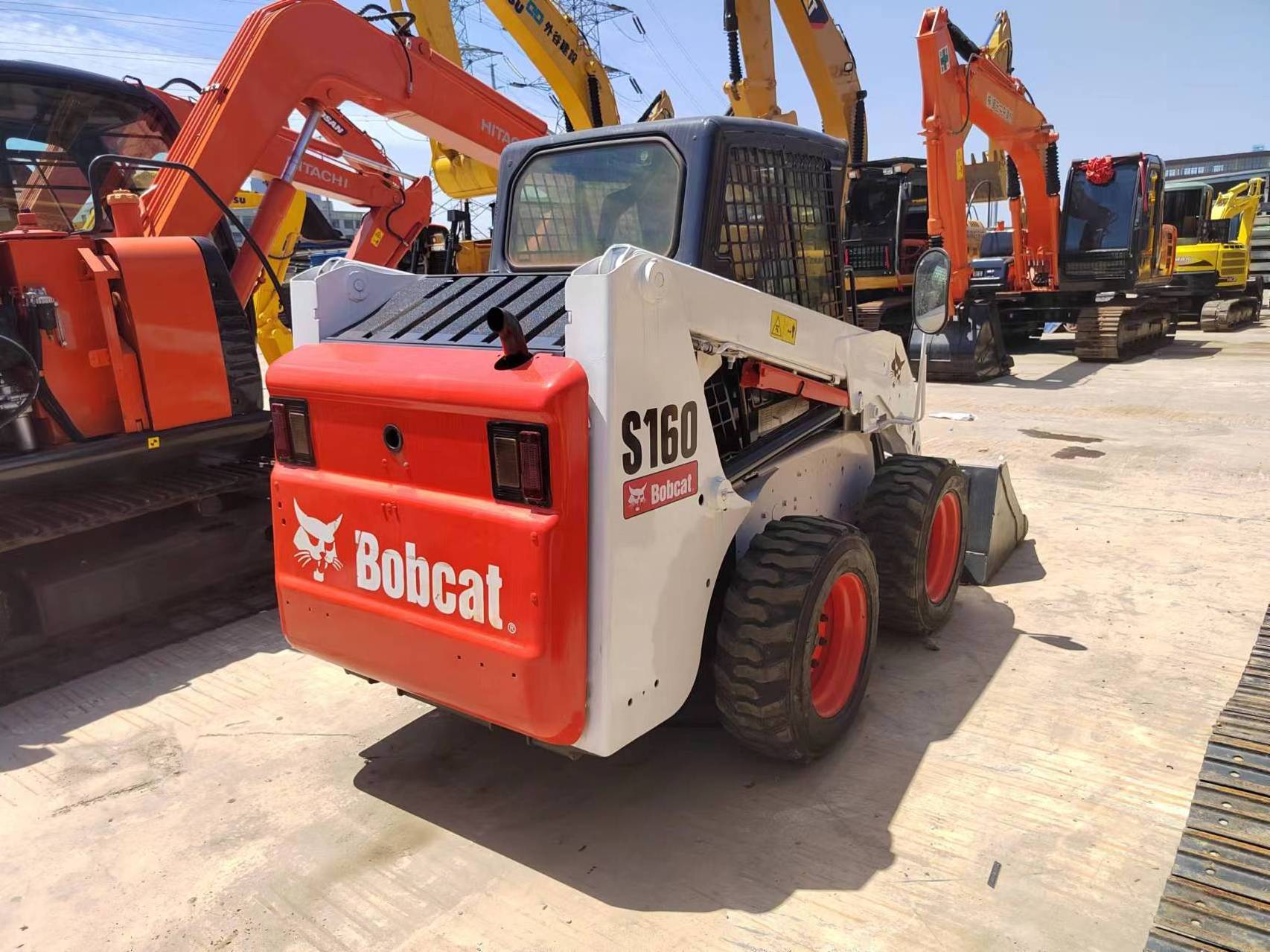 Used Powerful Performance Bobcat S160 Mini Skid Steer Loader With Shovel Bucket