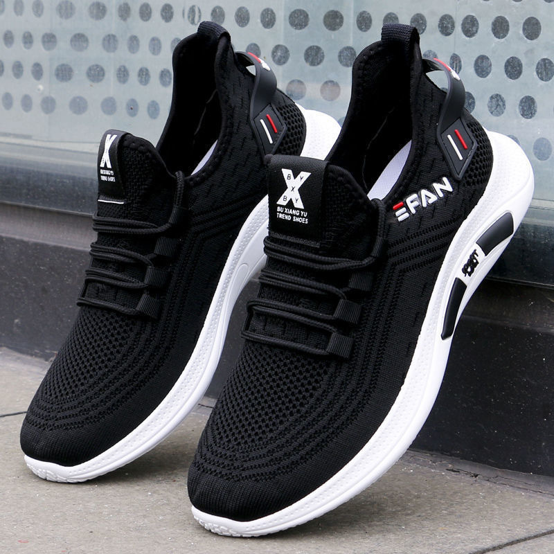 New breathable mesh shoes  men's small white shoes leisure light soft sole sports shoes manufacturers wholesale Y053