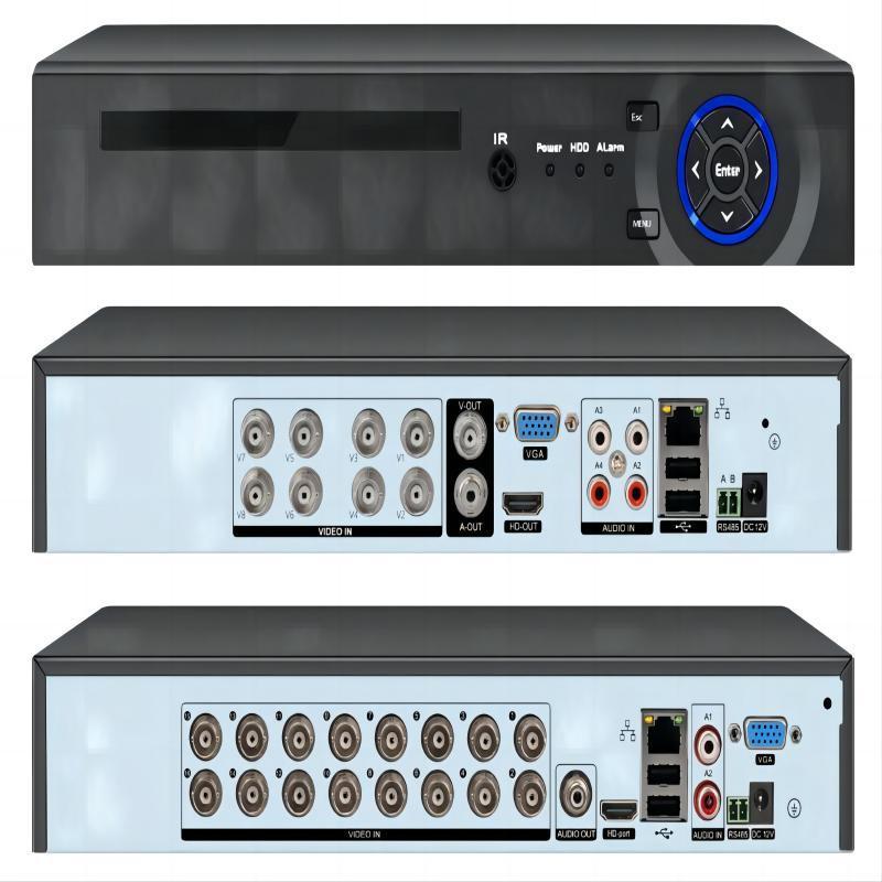 Xmeye 16CH 5mp 2U 2HDD 5 in 1 dvr Xvr For Ahd Cvi Tvi Cvbs Analog And Input 16 Ch 5mp Dvr With Audio And 5MP 4ch cctv dvr 16ch