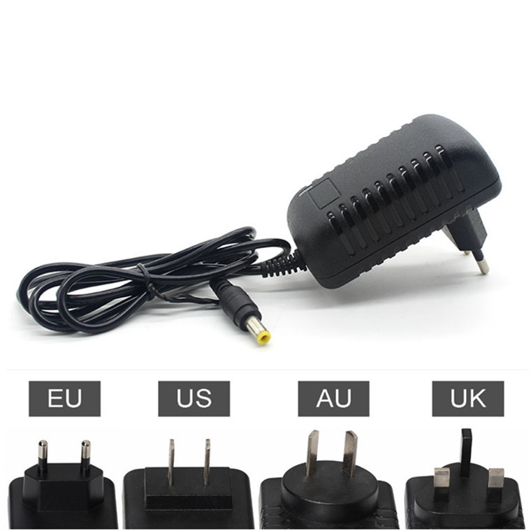 AC 100-240V to DC 12V 1A Wall Mount Power Supply Adapter With US UK EU AU Plug