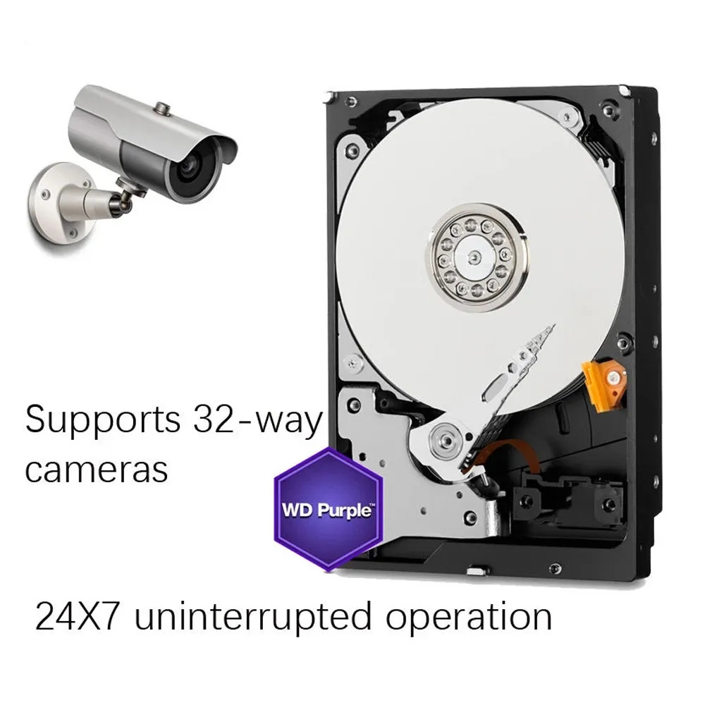 Purple 7200 Rpm Internal Hard Drive Disk 3.5