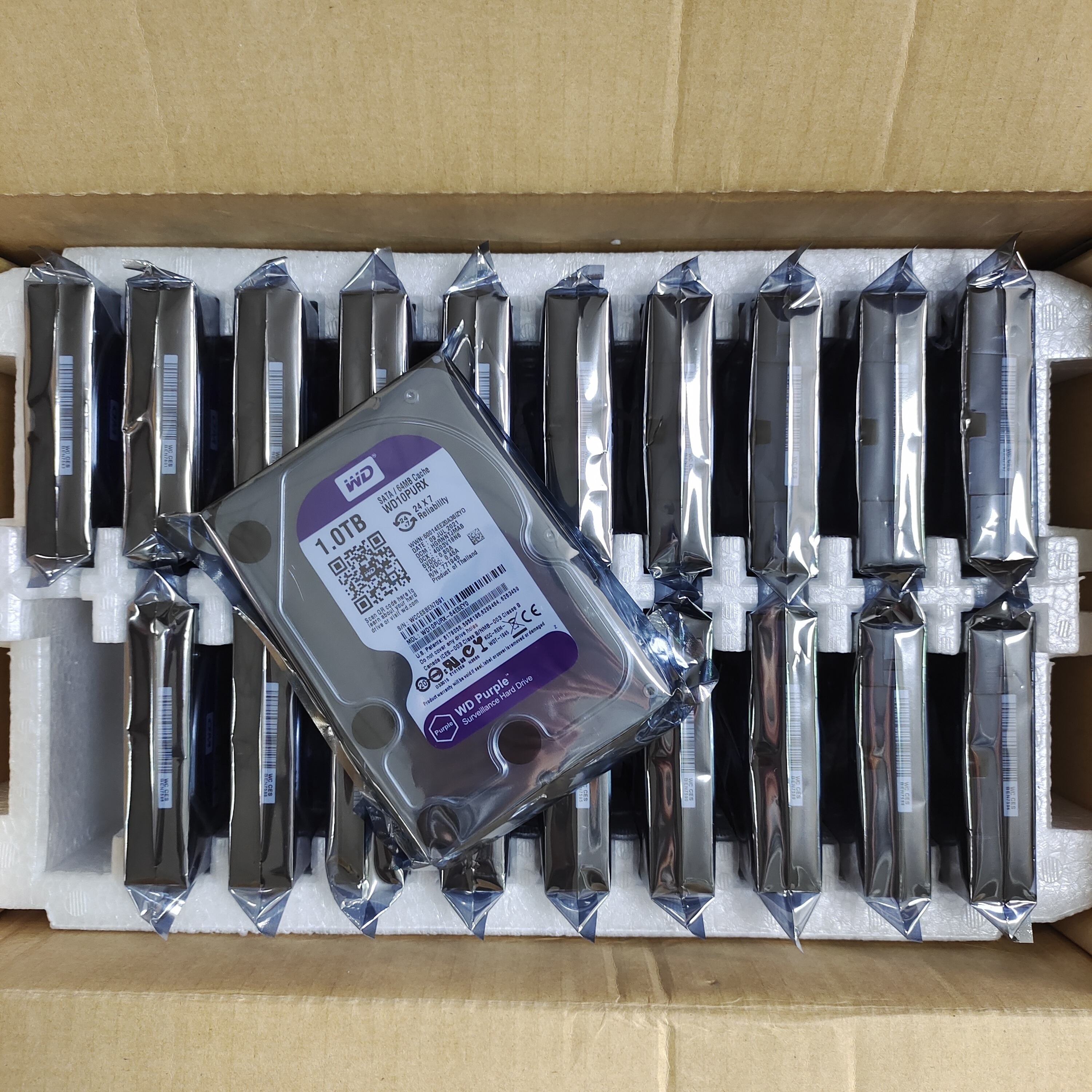 HDD Purple 1TB 2TB 3TB 4TB 6TB 8TB 10TB 12TB Surveillance Class purple HDD special for security CCTV DVR NVR  HDD HD Harddisk