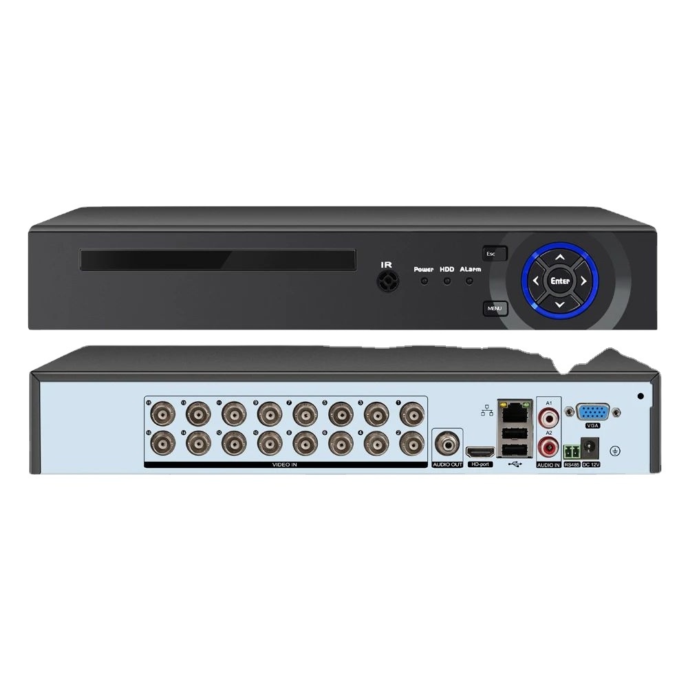 Xmeye 16CH 5mp 2U 2HDD 5 in 1 dvr Xvr For Ahd Cvi Tvi Cvbs Analog And Input 16 Ch 5mp Dvr With Audio And 5MP 4ch cctv dvr 16ch