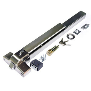 Single 304 Stainless Steel 65cm 80cm 1000cm Panic Bar Lock For Fire Door Escape Lock Panic Push Rod Exit Device With Trim Loc