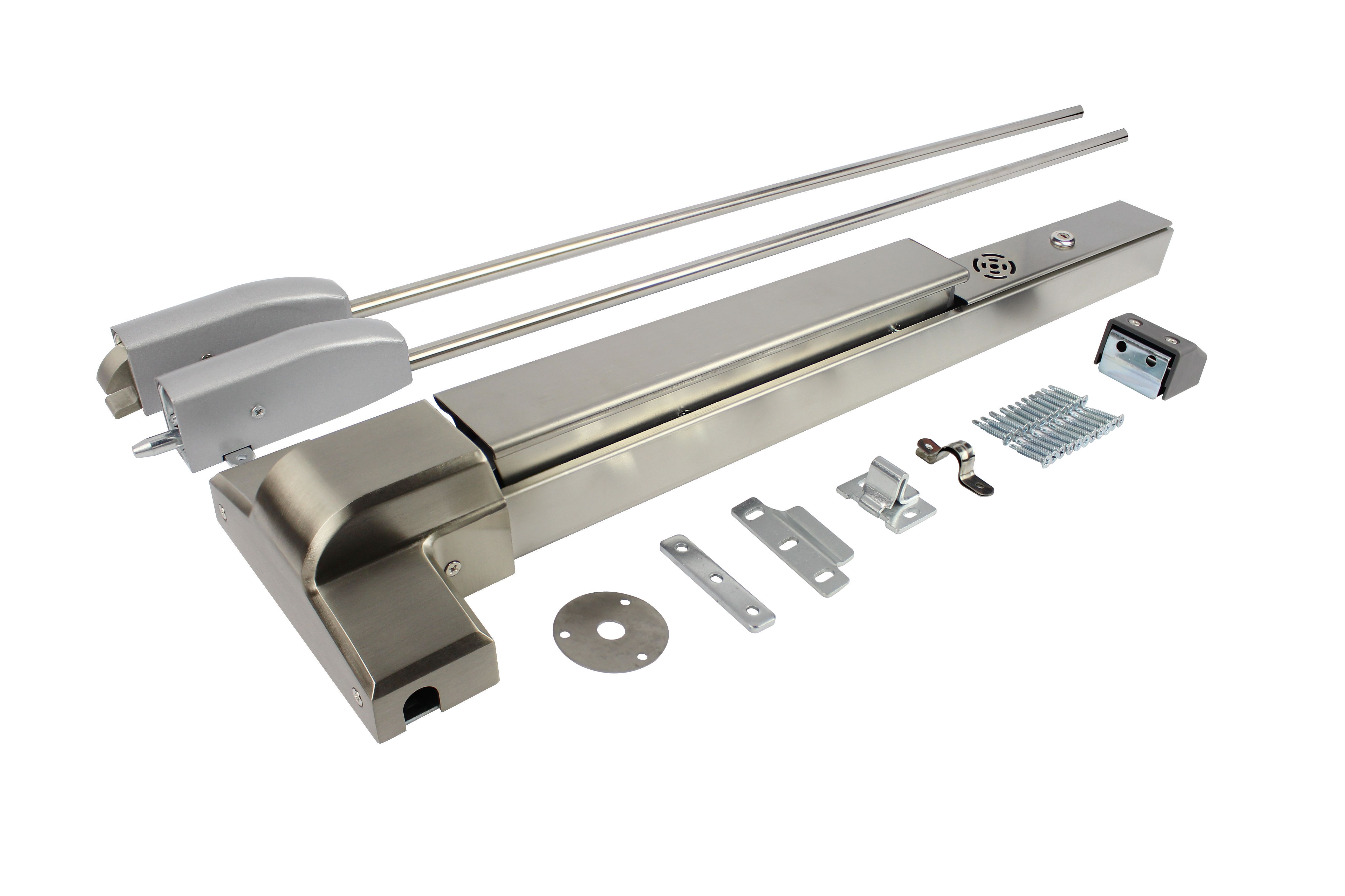 Single 304 Stainless Steel 65cm 80cm 1000cm Panic Bar Lock For Fire Door Escape Lock Panic Push Rod Exit Device With Trim Loc