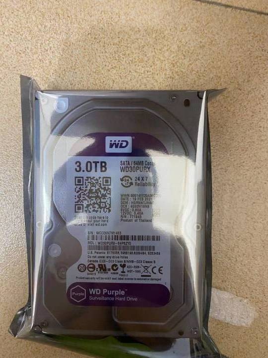 HDD Purple 1TB 2TB 3TB 4TB 6TB 8TB 10TB 12TB Surveillance Class purple HDD special for security CCTV DVR NVR  HDD HD Harddisk