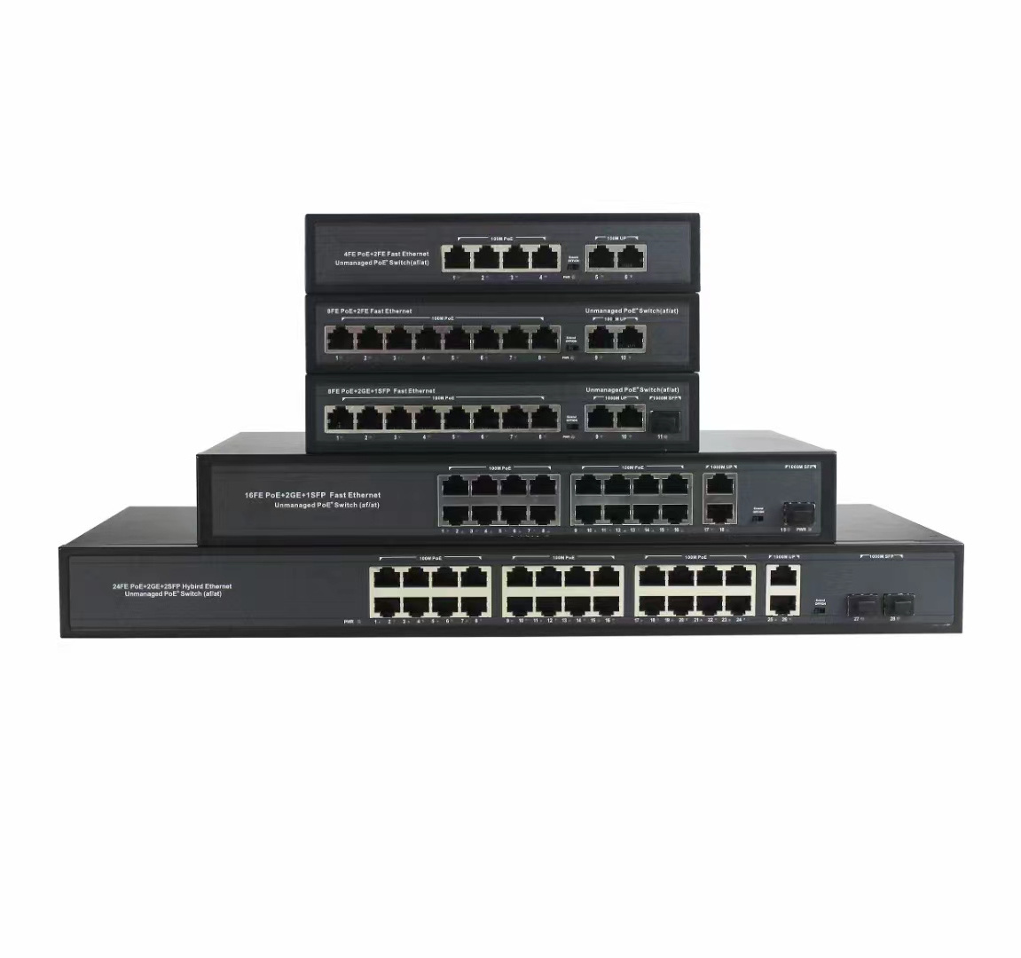 4/8/16/24/48 Port 2.5G Multi-Gigabit Easy Smart Managed PoE Desktop Network Switch With 10G SFP Slot Uplink POE switch