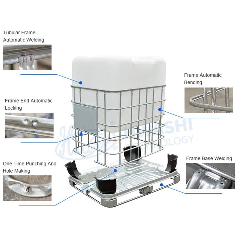 1000L IBC container equipment Tank Stainless Steel Tubular Cage Automatic Welding Machine