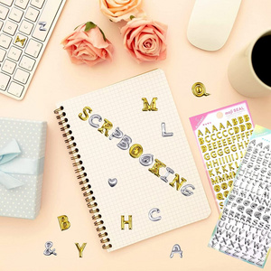 Soft Puffy foam Self adhesive Golden alphabet letter stickers Classroom decor graduation hat decoration DIY Gold letter stickers