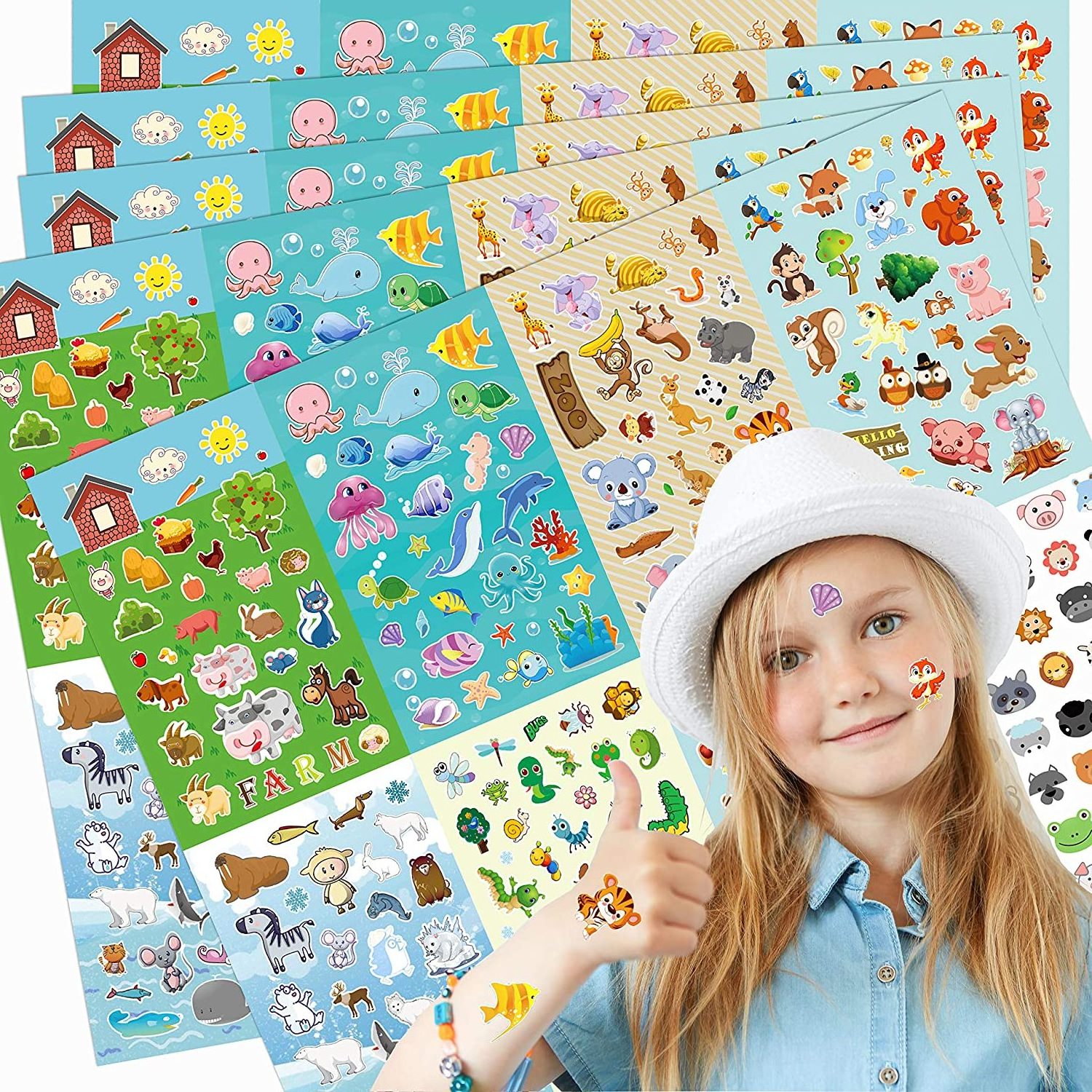 1000+ 40 Different Sheets 3d For Bulk Girl Boy Birthday Gift Scrapbooking Teachers Toddlers Including Puffy Kids Sticker