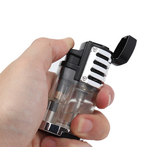 RUKIOO Cigar Lighter Butane Gas Torch Jet Lighter Outdoor Powerful Windproof Torch Lighters