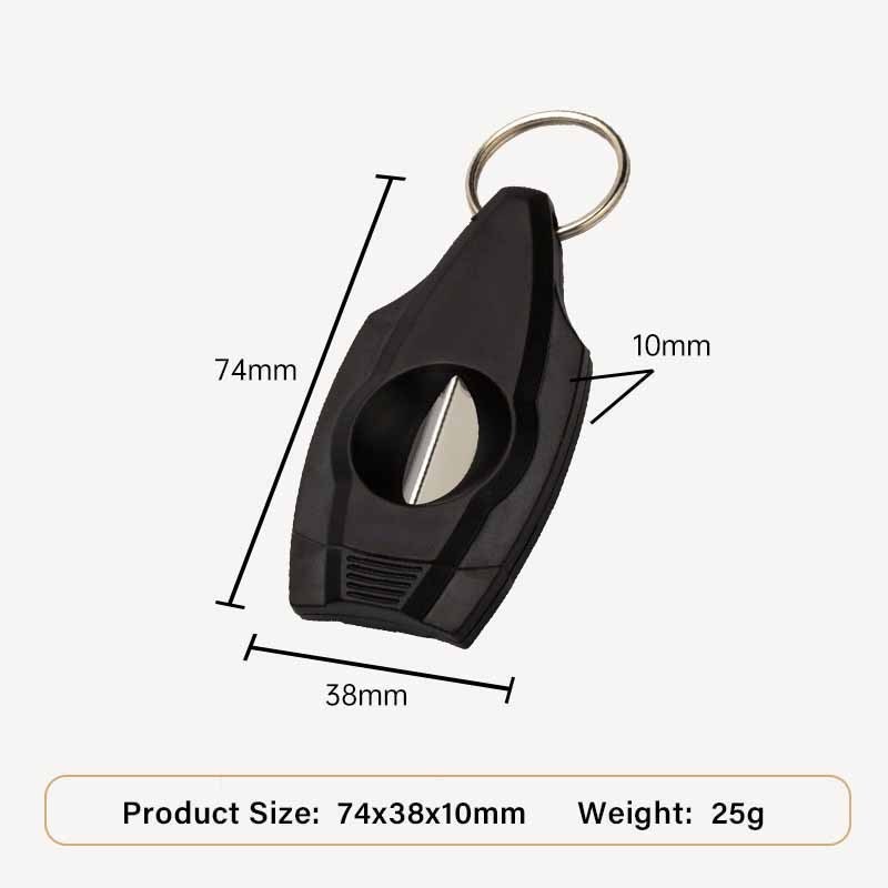 factory bulk wholesale plastic single cigar blade V scissors portable cigar cutters