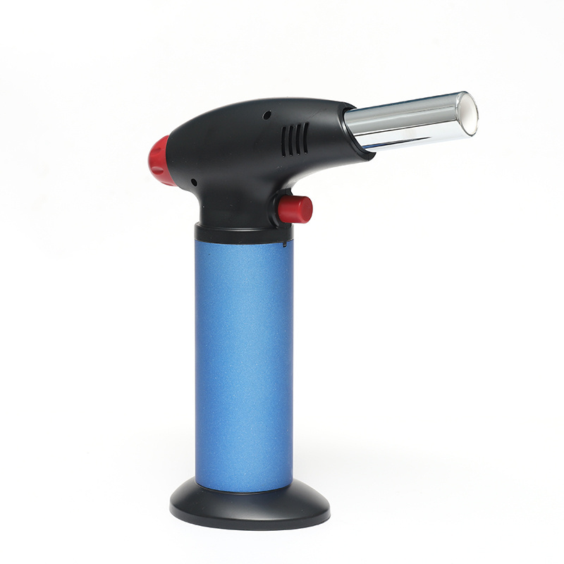 Blue Flame Lighter Gun Gas Welding Kitchen Butane Torch Lighter Portable Butane Gas Refillable Torch Lighter