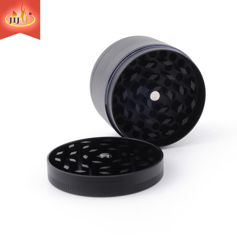 JL-007JA JIJU New Products Black Metal Materials Manual Herb Grinder