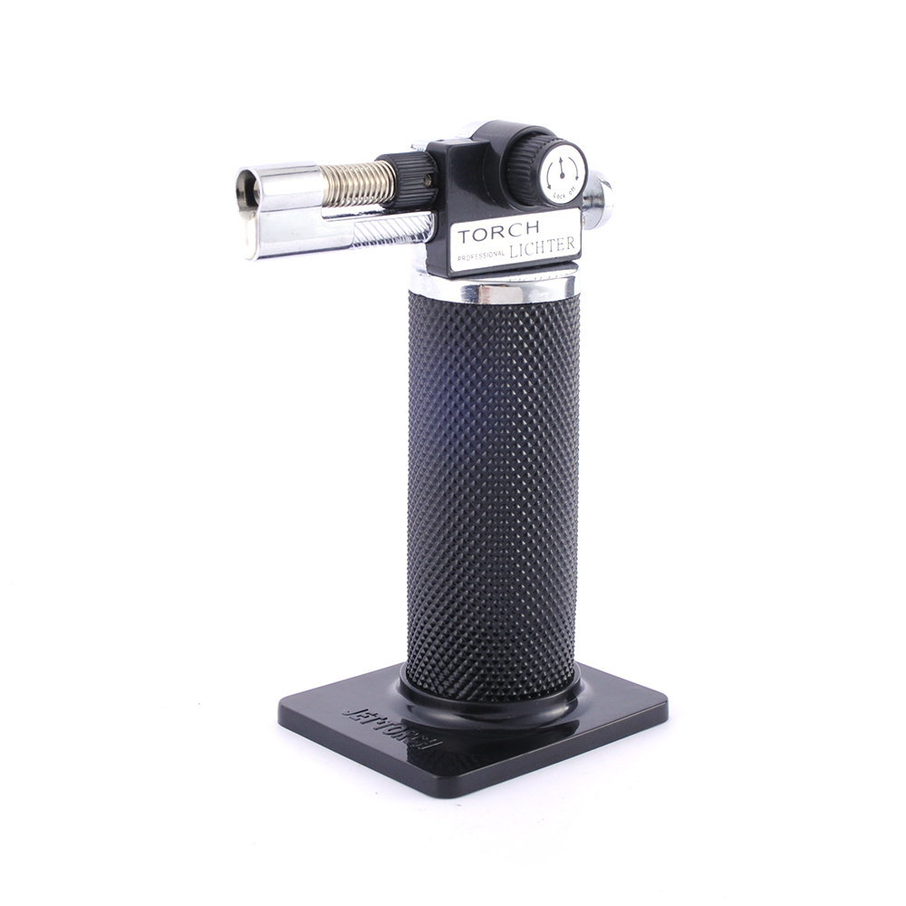 JL-433V-1 Adjustable Gun Shaped Cooking Refillable Torch Lighter Butane