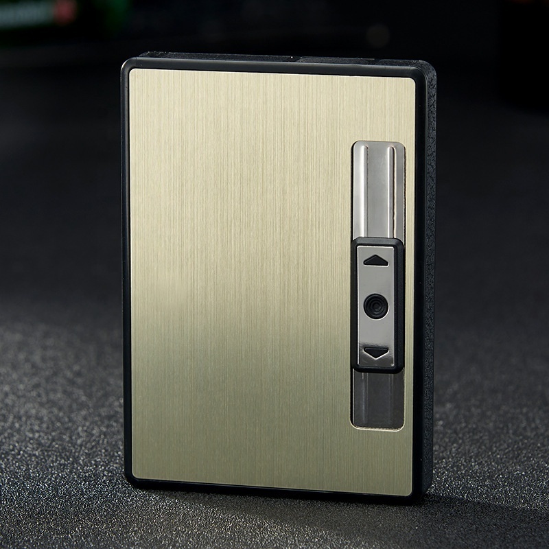 JL-N0164 Focus Brand Wholesale Cigarette Box with Lighter USB Rechargeable Cigarette Lighter Case