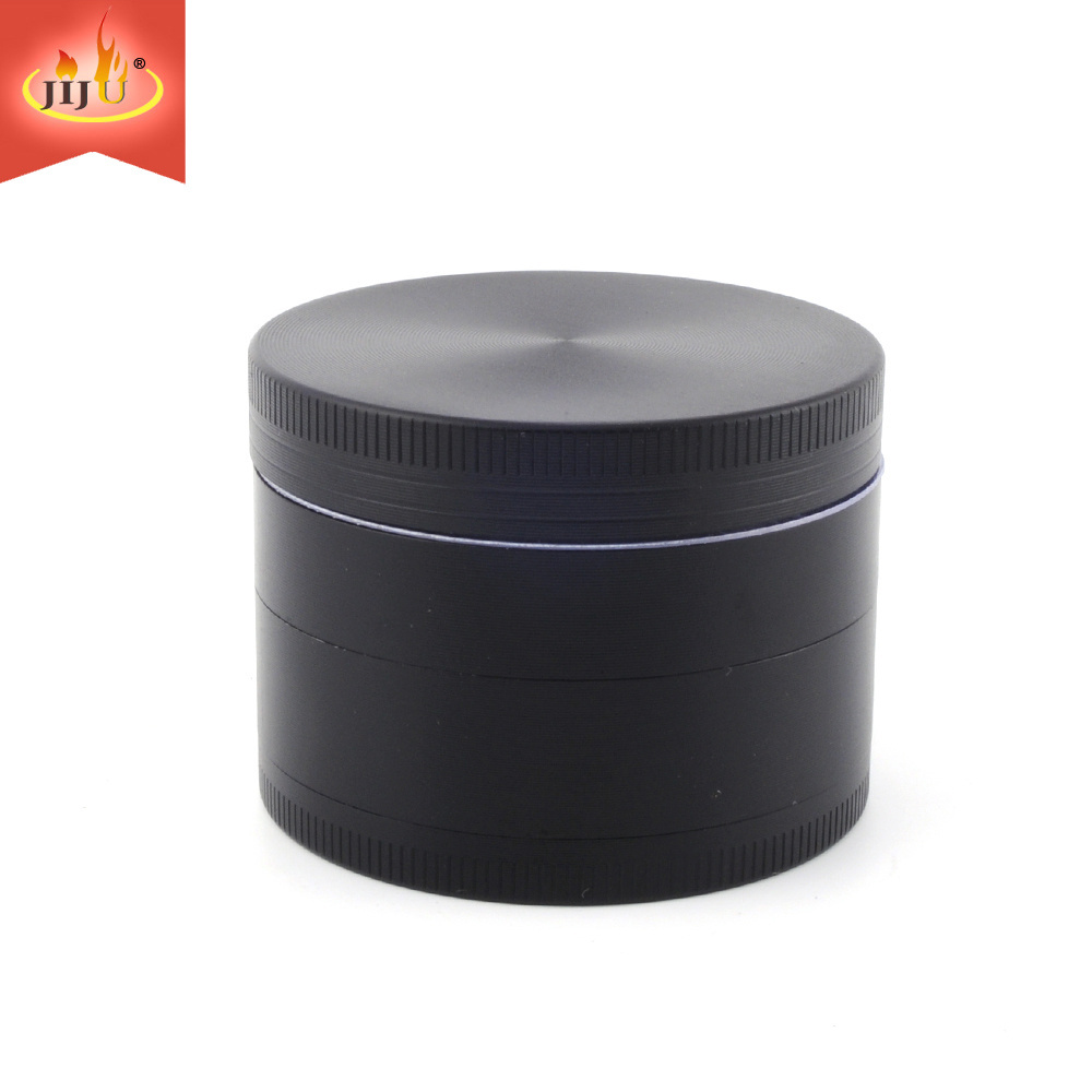 JL-007JA JIJU New Products Black Metal Materials Manual Herb Grinder