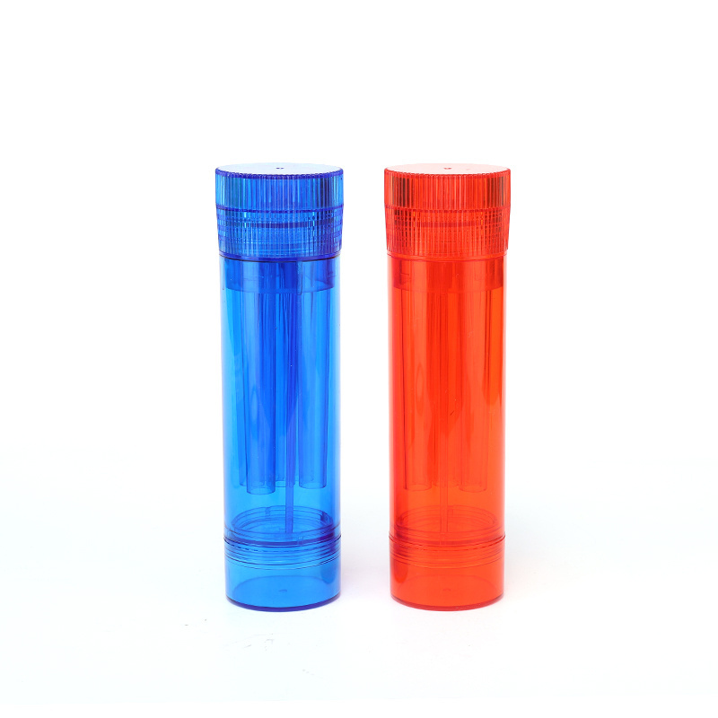 Yiwu Jiju 2 in 1 Wholesale  High Quality Herb Grinder Acrylic Spice Plastic flower Grinder