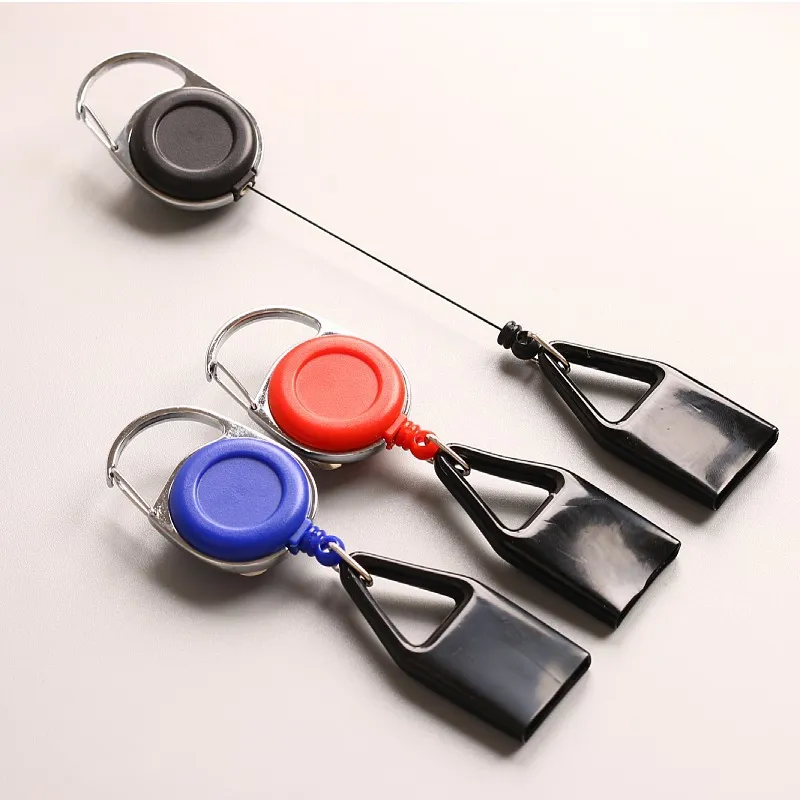 Wholesale Classic Portable Lighter Leash Retractable Lighter Keychain Holder Custom Lighter Leash and Metal Belt Clip