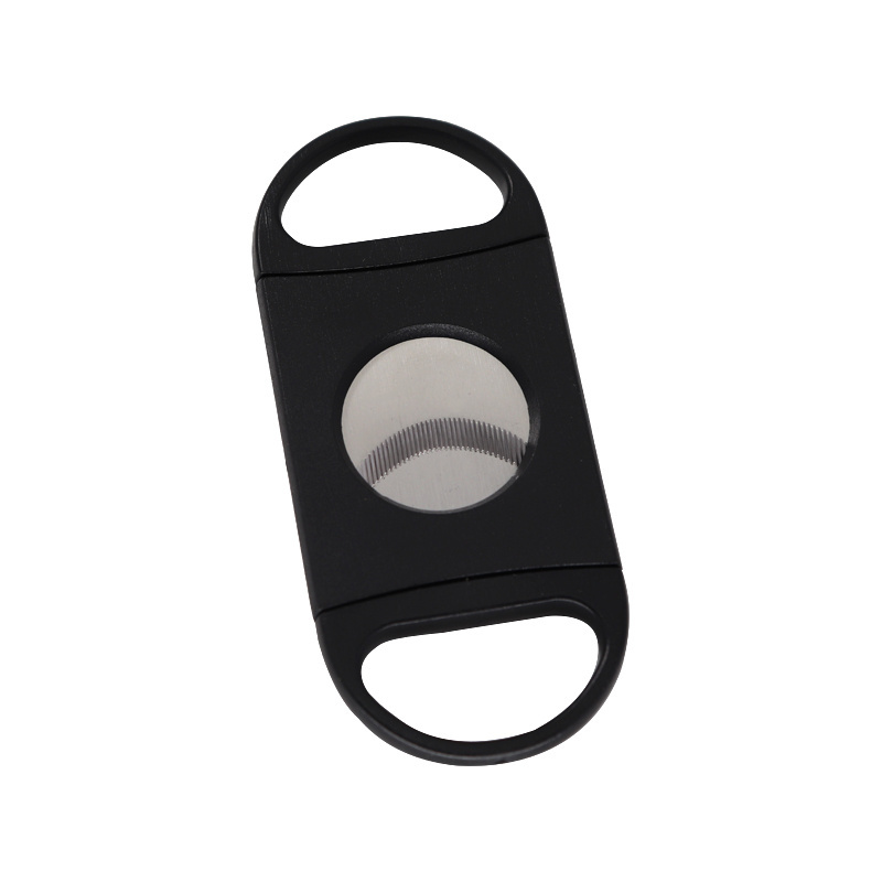 2024 Double Blade Guillotine Stainless Steel Cigar Cutter Portable Metal Cigar for Cigarettes BBQ Wholesale Giveaways