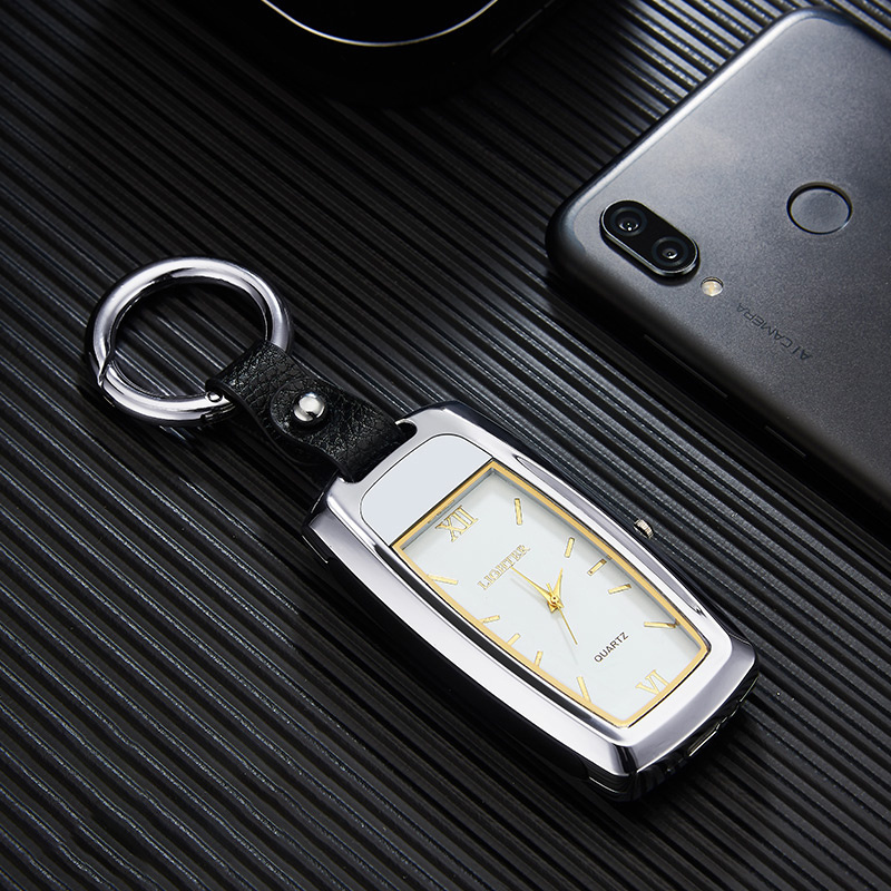 New Flameless Rechargeable USB Cigarette Lighter Watch Lighter USB Rechargeable Keychain Lighter