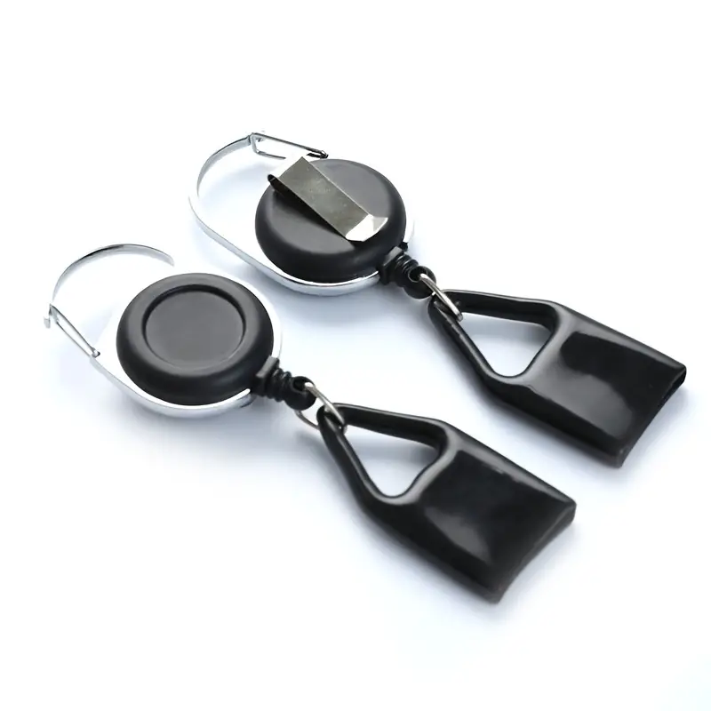 Wholesale Classic Portable Lighter Leash Retractable Lighter Keychain Holder Custom Lighter Leash and Metal Belt Clip