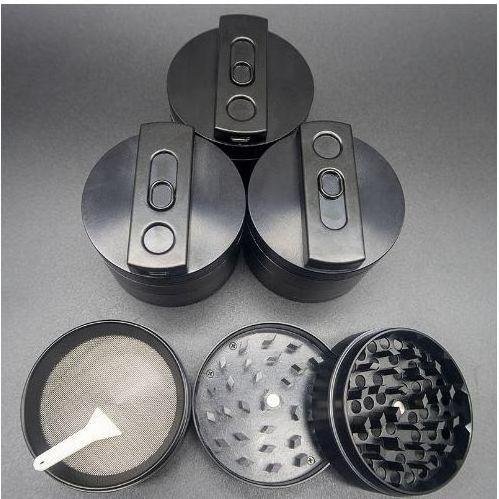 Wholesale Custom 3 In 1 Electrical Herb Manual Smoking Hemp Grinder Rechargeable Electric Grinders With Lighter