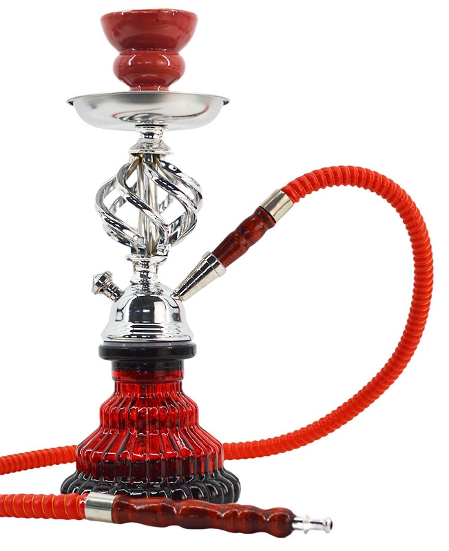 JIJU Arabian Cheap Mini Colorful Crystal Hookah Base Small Travel Car Metal Portable Shisha Hookah