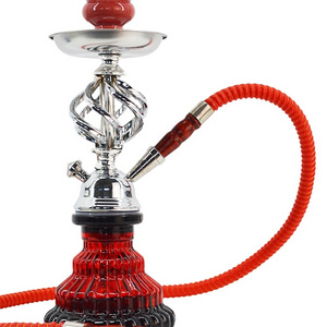 JIJU Arabian Cheap Mini Colorful Crystal Hookah Base Small Travel Car Metal Portable Shisha Hookah