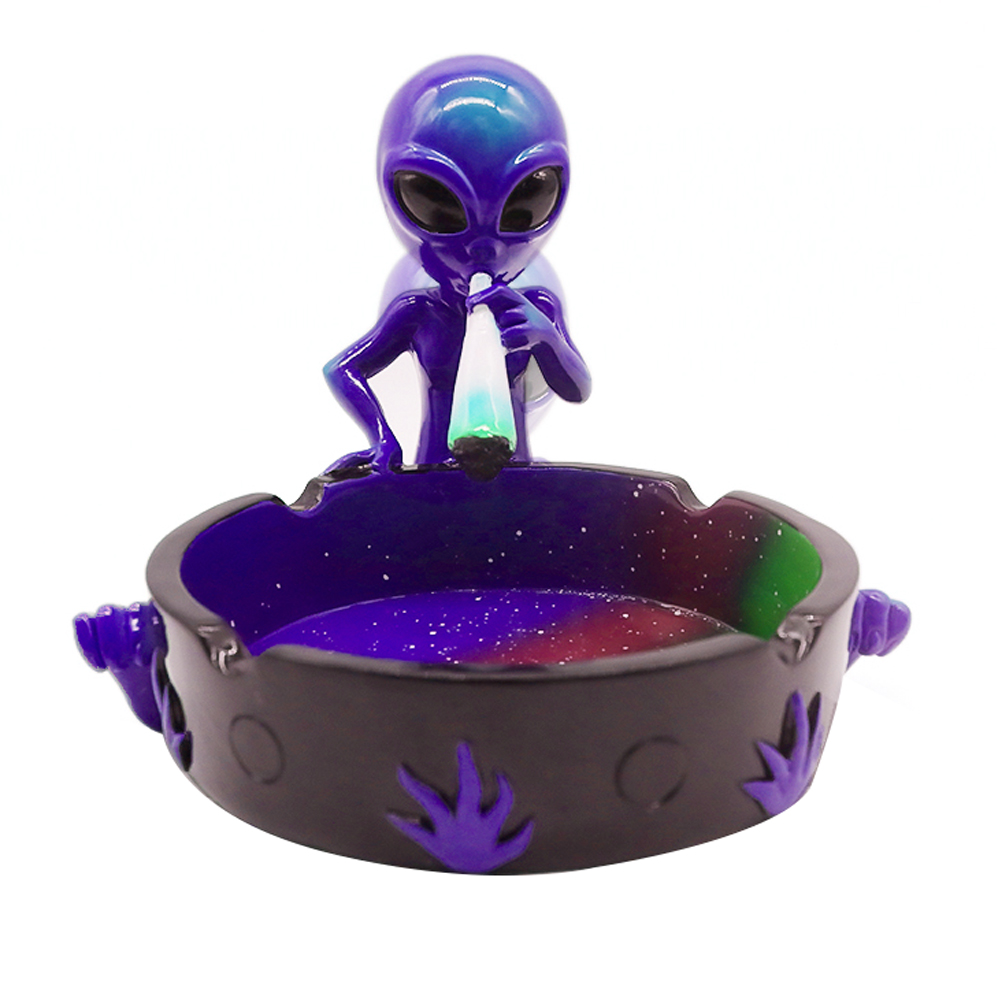 Custom Alien Cigar Ashtray Smokeless Resin Ashtray Alien Herbal Tobacco Smoking Resin Ashtray