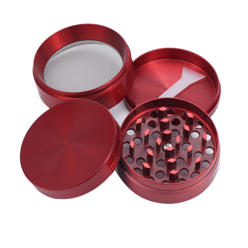 Factory Stock 50mm 55mm 63mm Zinc Alloy 4 Piece Tobacco Herb Grinder For Dry Herb