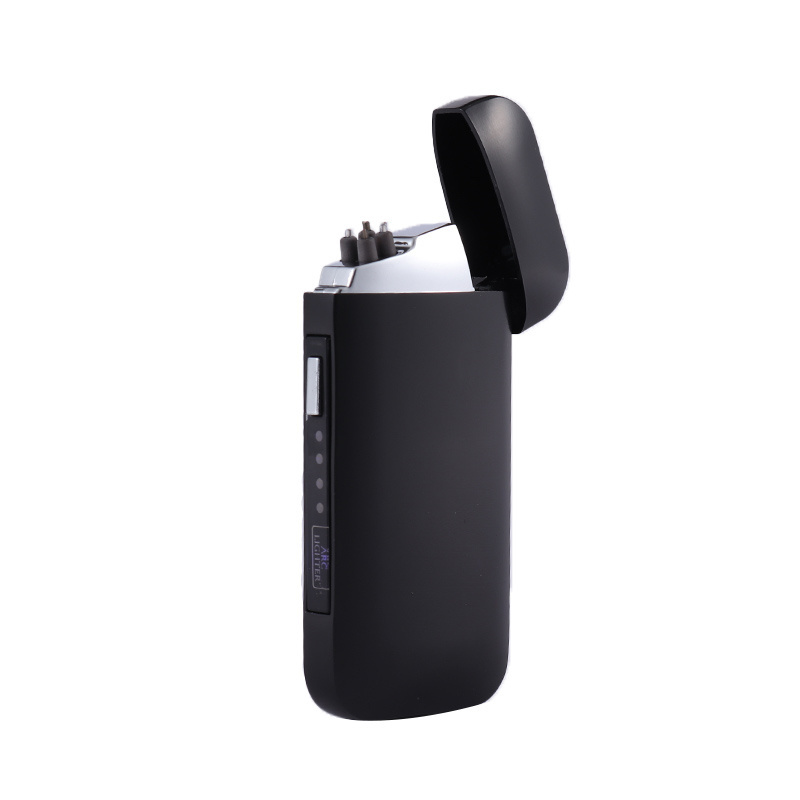 Top Quality Smoking Accessories USB Charging Dual Arc Lighter Cigarette Lighters with LCD Screen