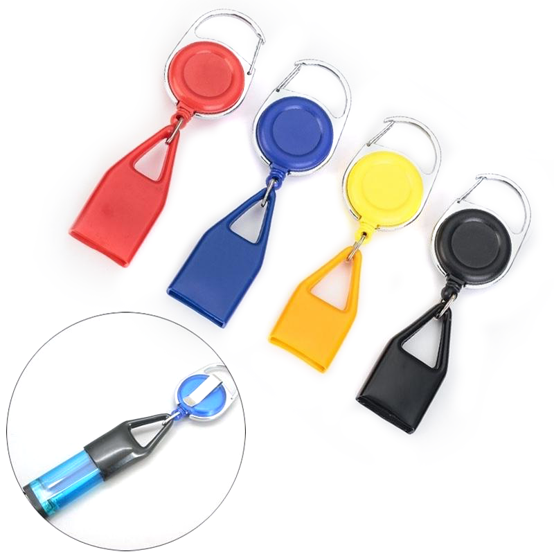 2021 Premium Custom Logo Creative Prevent Loss Pull Out Retractable Clip Leash Keychain Lighter Holder