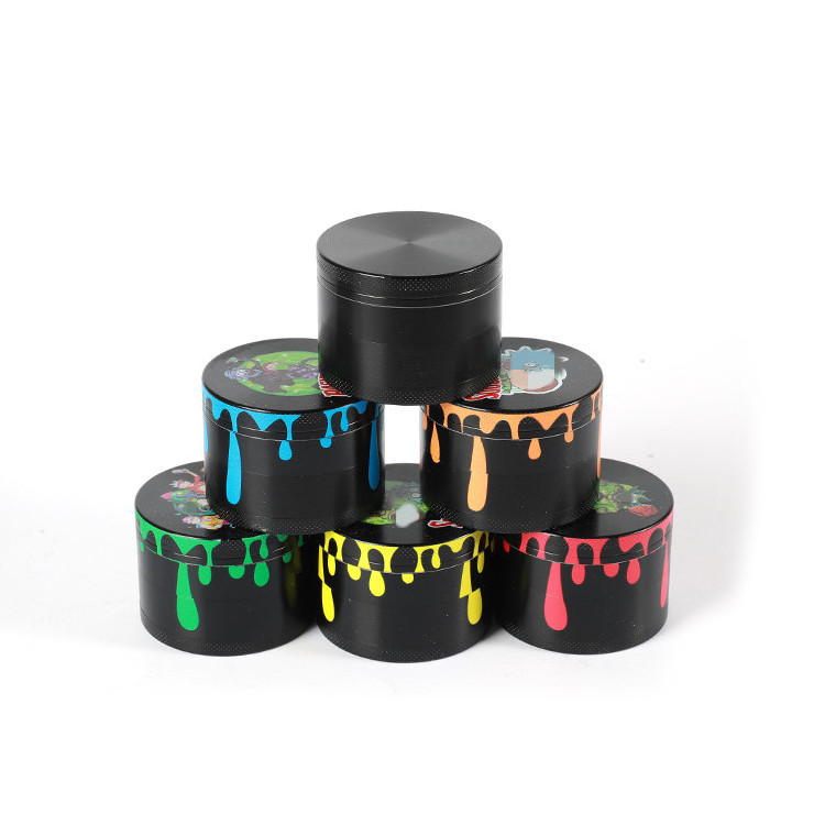 JL-395JA Custom Logo 50mm Herb Root Grinder Herbal Zinc Alloy Spice Herb Grinder