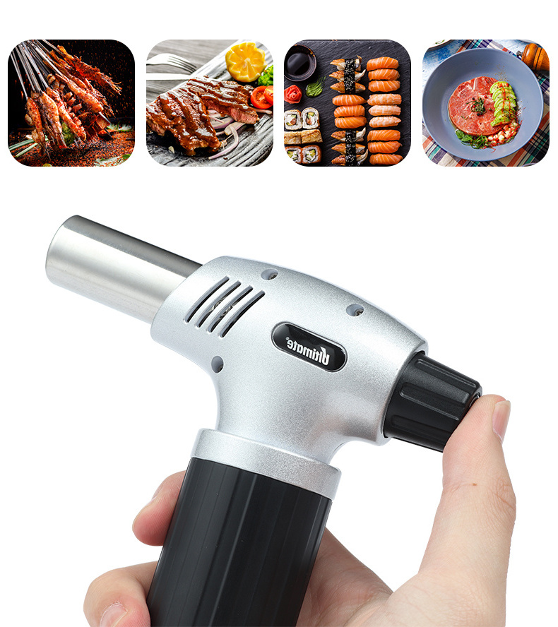 Wholesale BBQ Pocket Jet Flame Lighter Torches Butane Gas Lighter Wind Proof With Safe Lock Cigar Torch Lighters