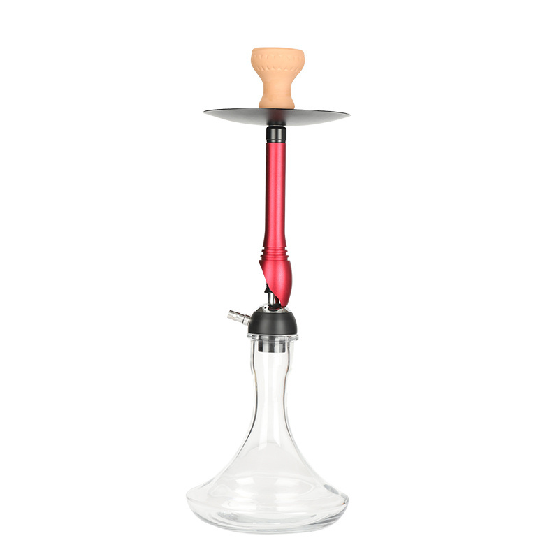 Factory Direct Large Size Aluminum Stem Arabian Hookah Shisha Narghile Nargile Huka Glass Hookah