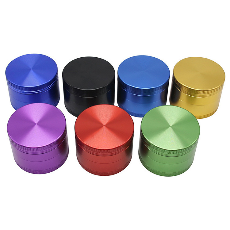 Cheap Price 55mm Colorful Aluminum Alloy Dry Herb Grinder Custom Portable 4 Layers Crusher Herb Grinder