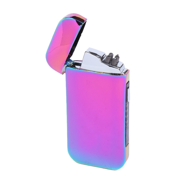 New Thin Custom Cool Lighter Designs USB lighter Windproof Rechargeable Electric Lighter