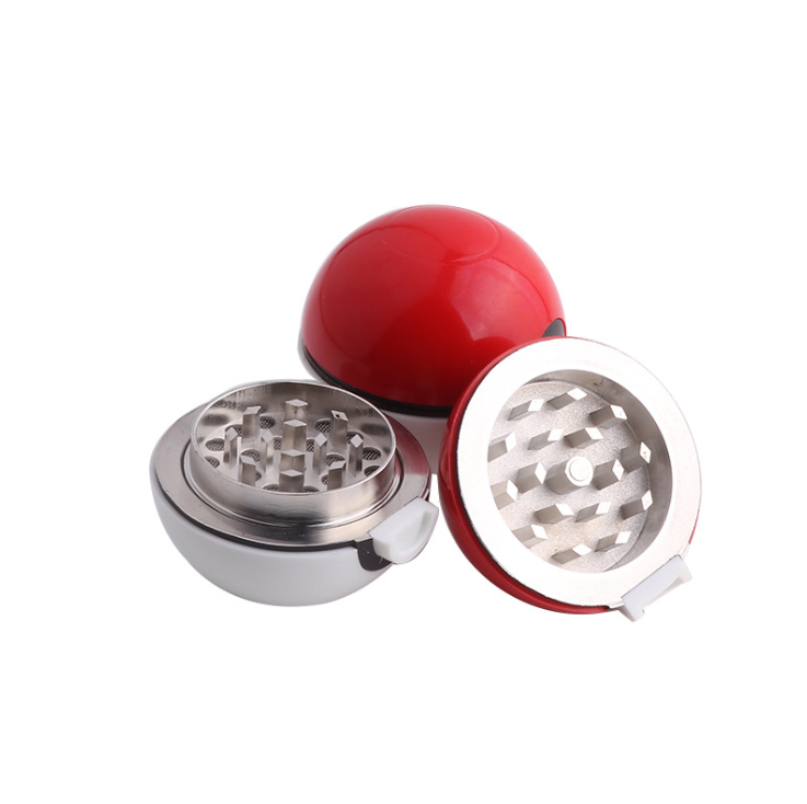 Rukioo Wholesale 55mm Metal Tobacco Grinder Pokemon Pokeball Herb Spice Grinder