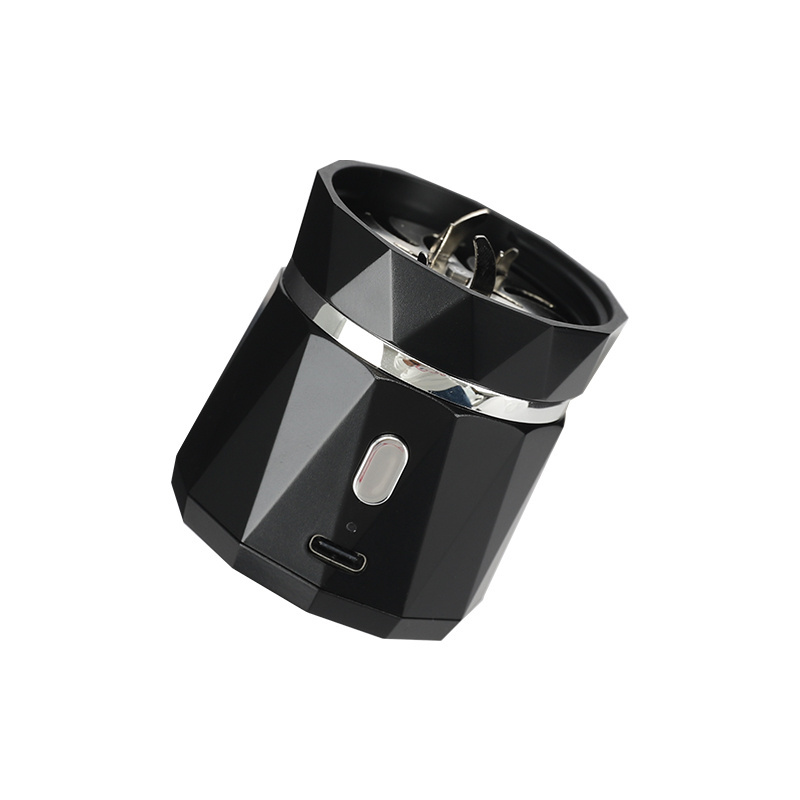 New Arrival 1100mAh Rechargeable Mini Electric Grinder Auto Hemp Flower Tea Smoking Grinder with Glass Jar